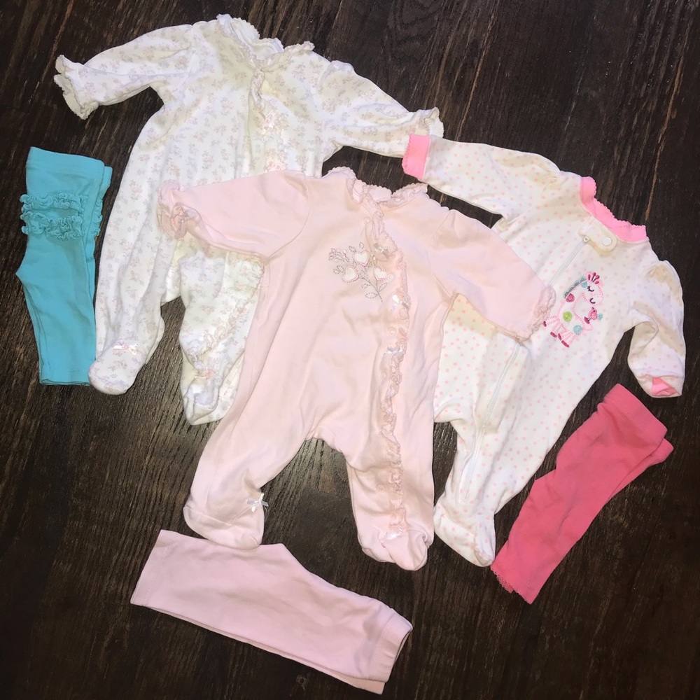 Newborn sleepers and pants